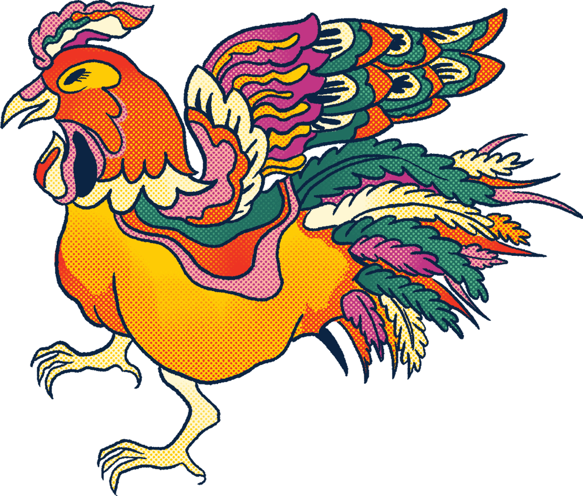 Sticker con Dậu (gà)