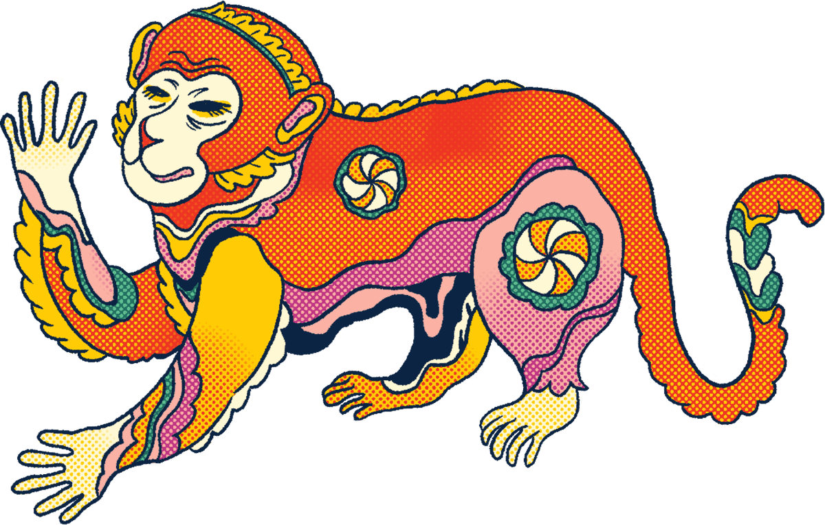 Sticker con Thân (khỉ)