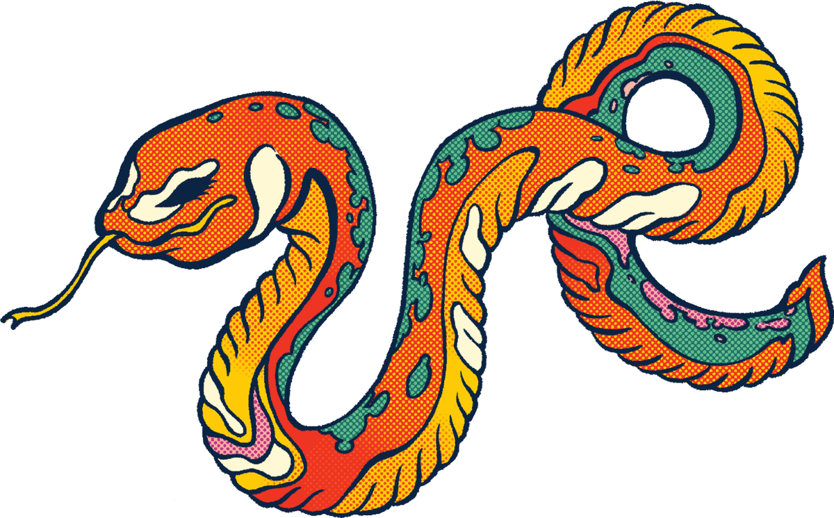 Sticker con Tỵ (rắn)